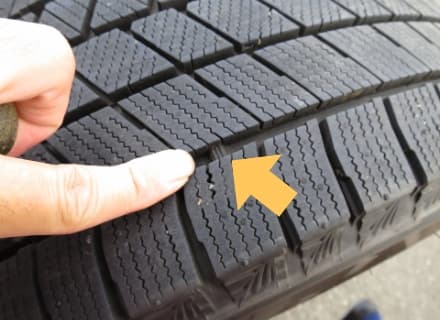 新品時から50%の摩耗がスタッドレス性能の寿命 「プラットフォーム」が出現したら交換の時期